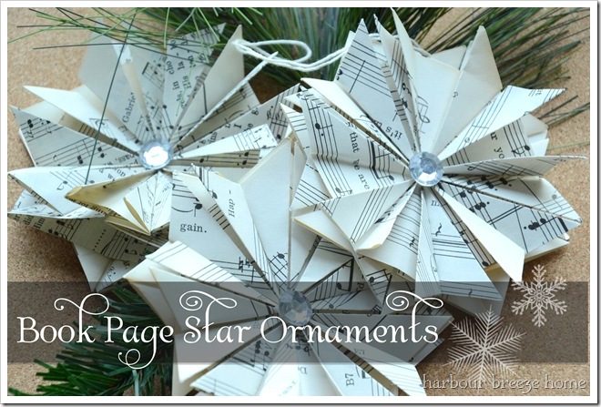3 ornaments with words