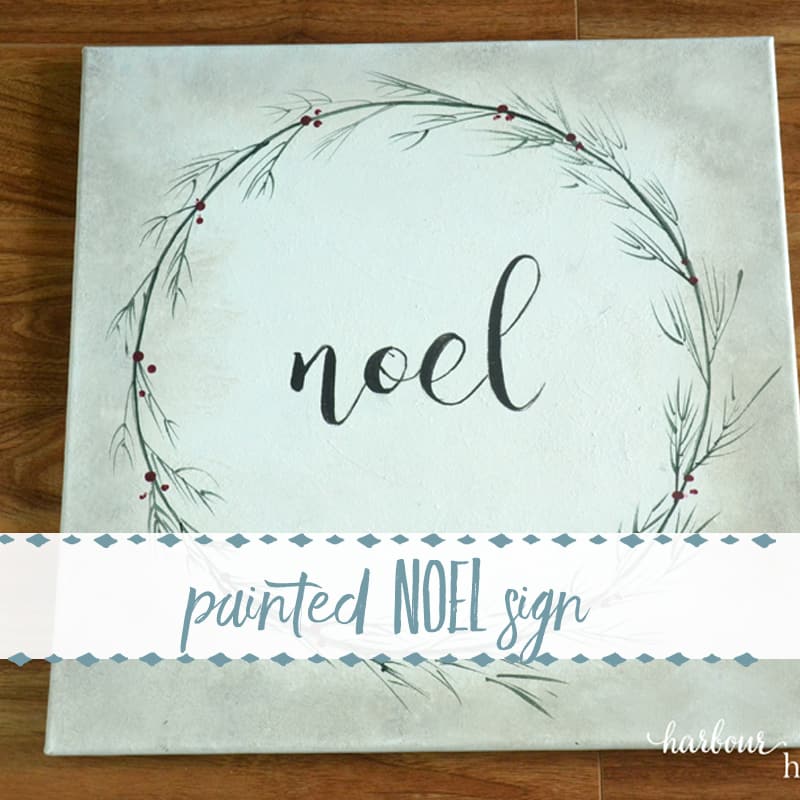 Budget-Friendly Painted Noel Sign Project