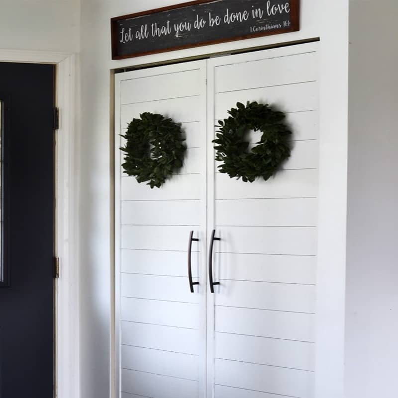 Adding Farmhouse Style to Small Closets