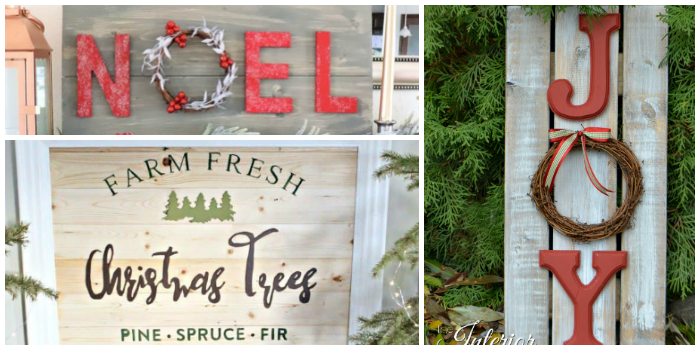 Best DIY Holiday Ideas - Rustic signs 1