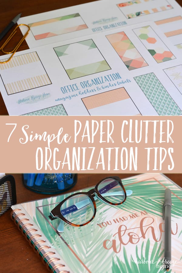 7 Simple Paper Storage Ideas