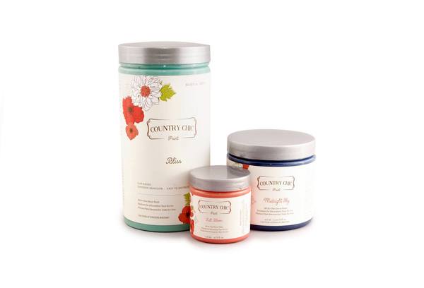 3 containers of country chic paint