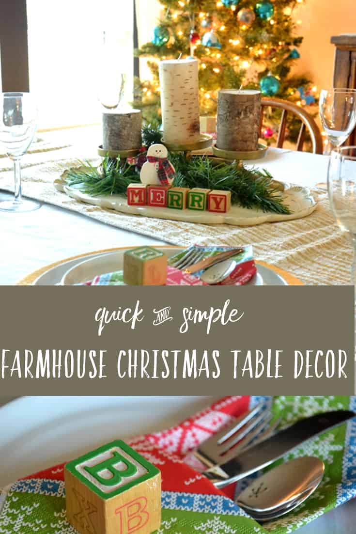 A Quick and Simple Christmas Table Setting