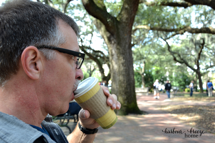 sipping coffee ps