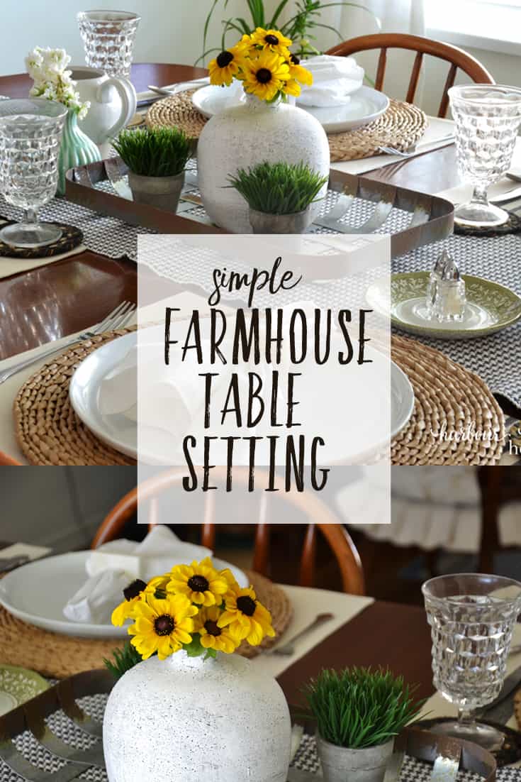 A Sweet & Simple Farmhouse Tablescape