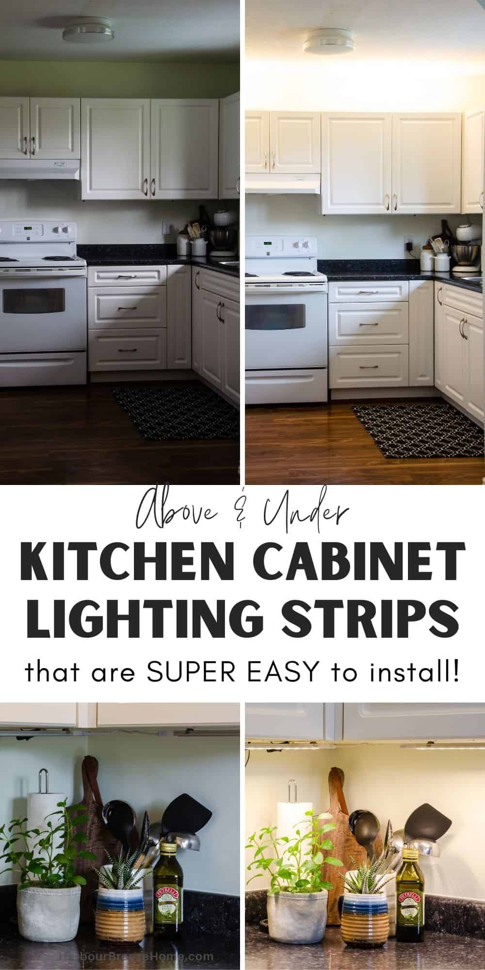Super Easy Above and Under Kitchen Cabinet Lighting Solution