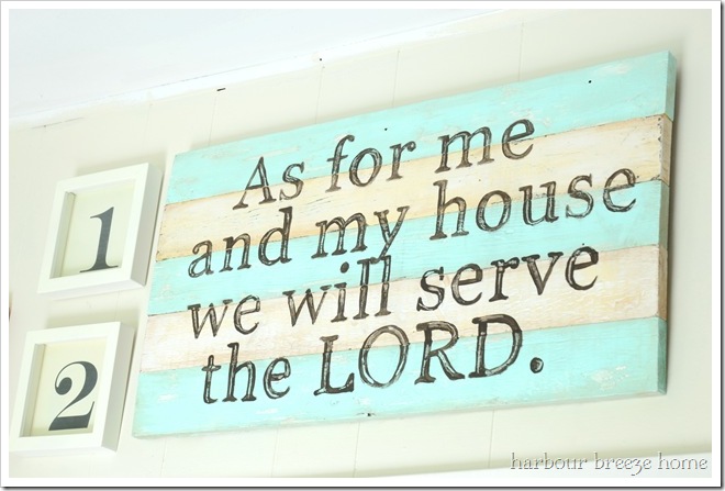 as for me and my house rustic sign at Bildirimlerim