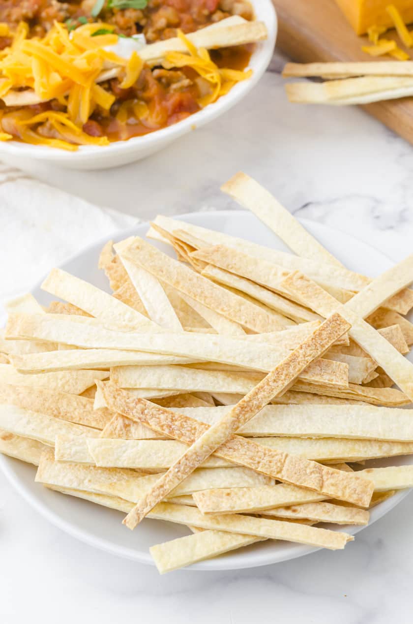 How to Make Crispy Baked Tortilla Strips