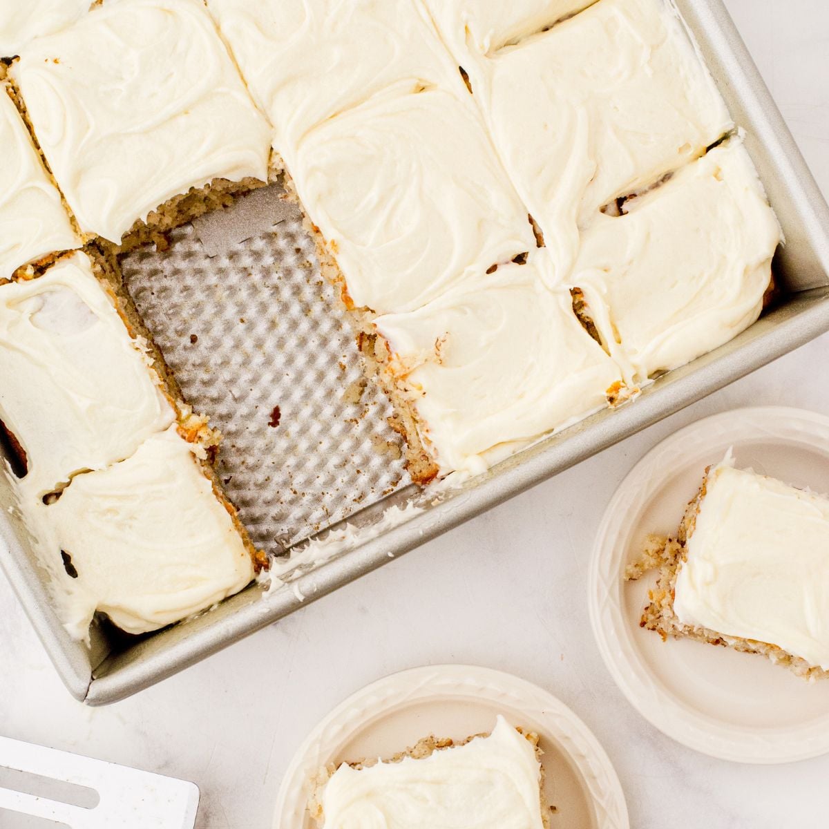 Small-Batch Banana Yogurt Cake with Cream Cheese Icing