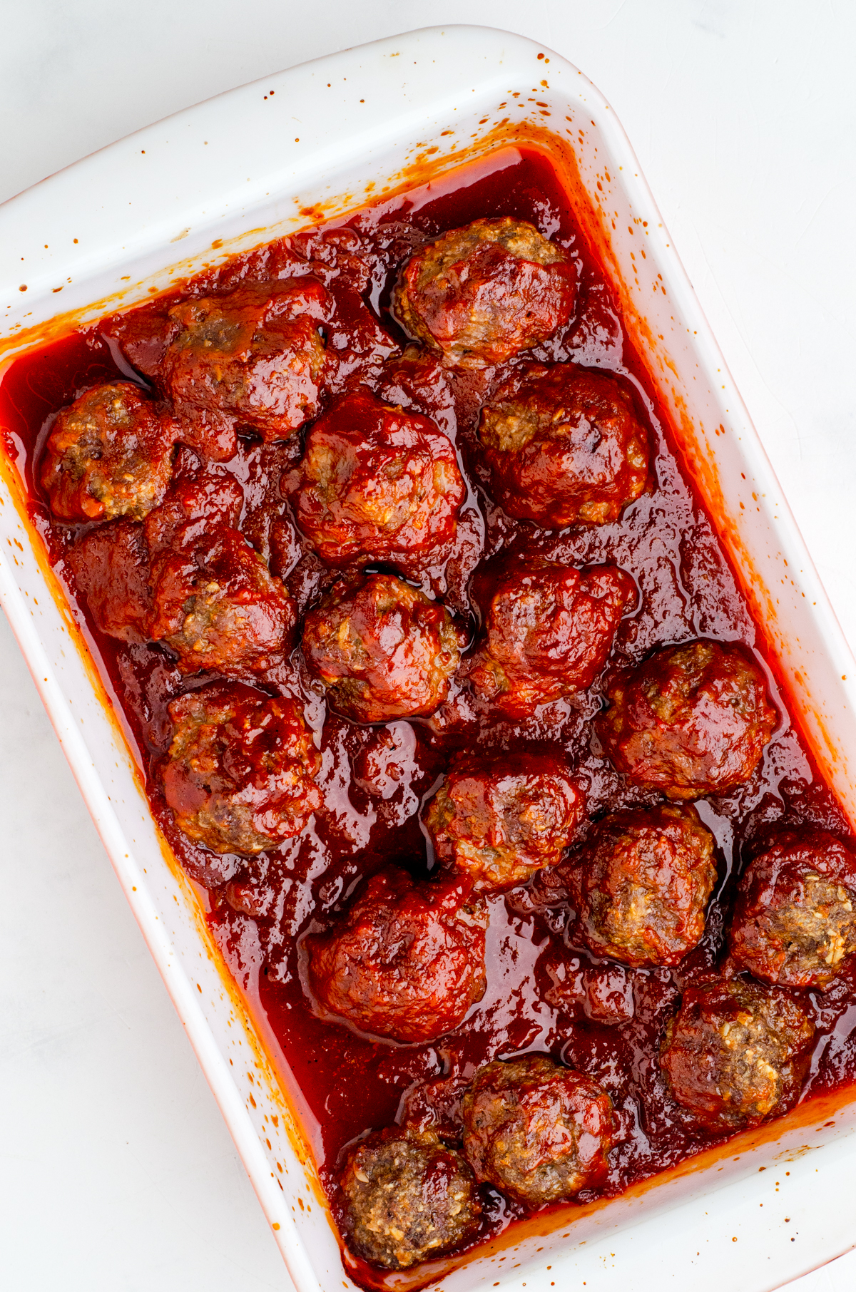 baked barbecue meatballs