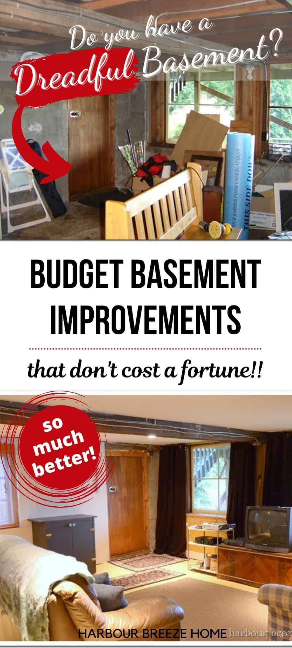Affordable Basement Family Room Refresh