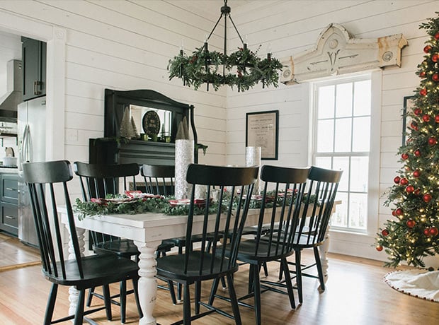 chip & joanna gaines Christmas Dining Room
