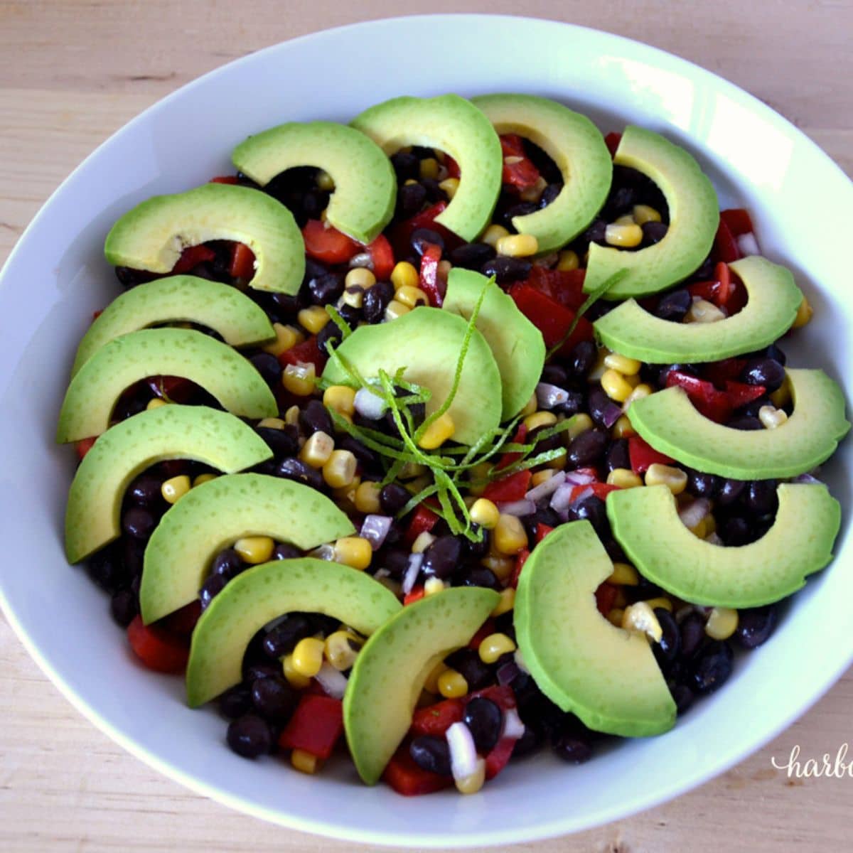 Zesty Black Bean Salad with Corn and Avocado