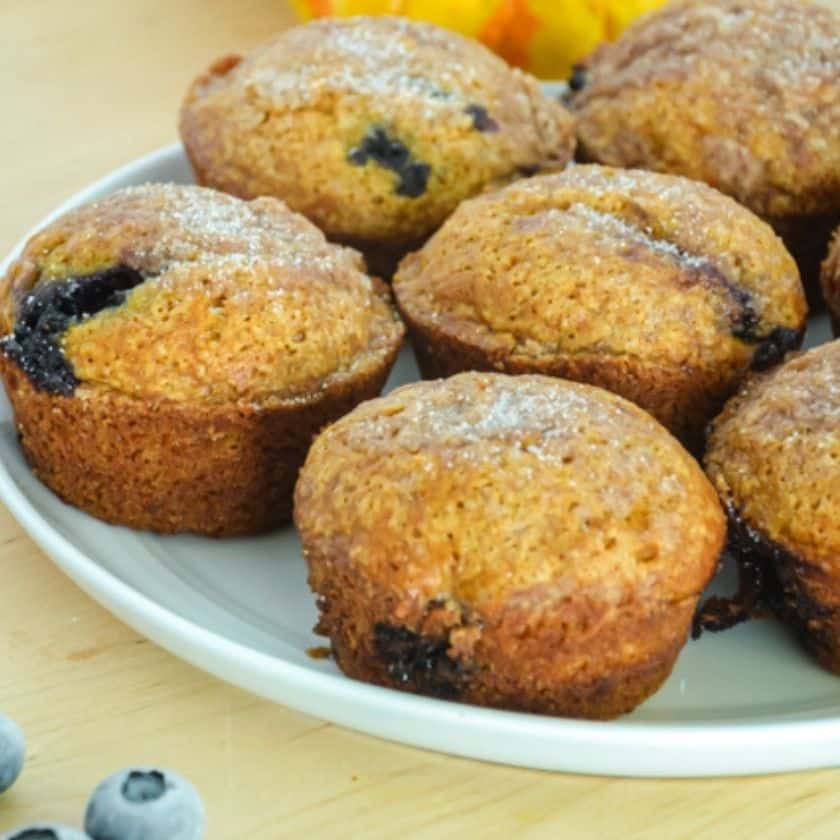 Cozy Pumpkin Muffins with Berries and Streusel
