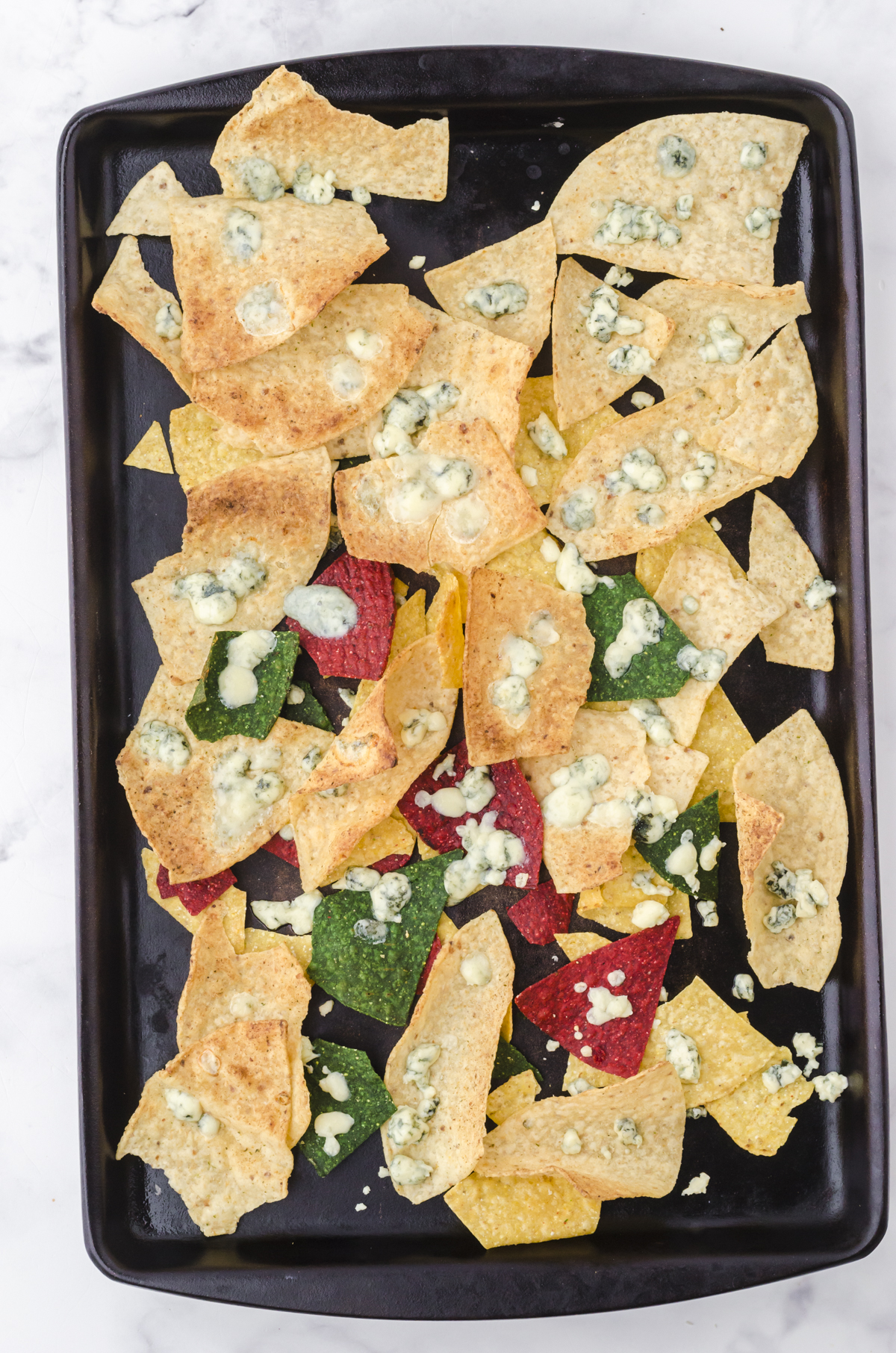 Blue Cheese Nachos- A Flavorful Side for Spicy Soups & Wings