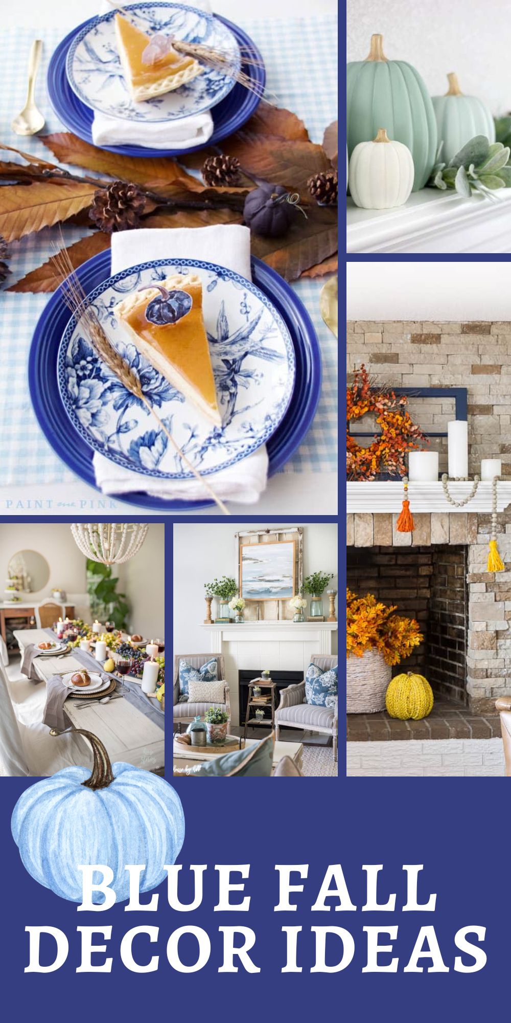 Blue Fall Decor Ideas