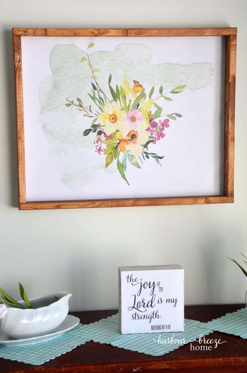 Free printable flower art - flowers in watercolor