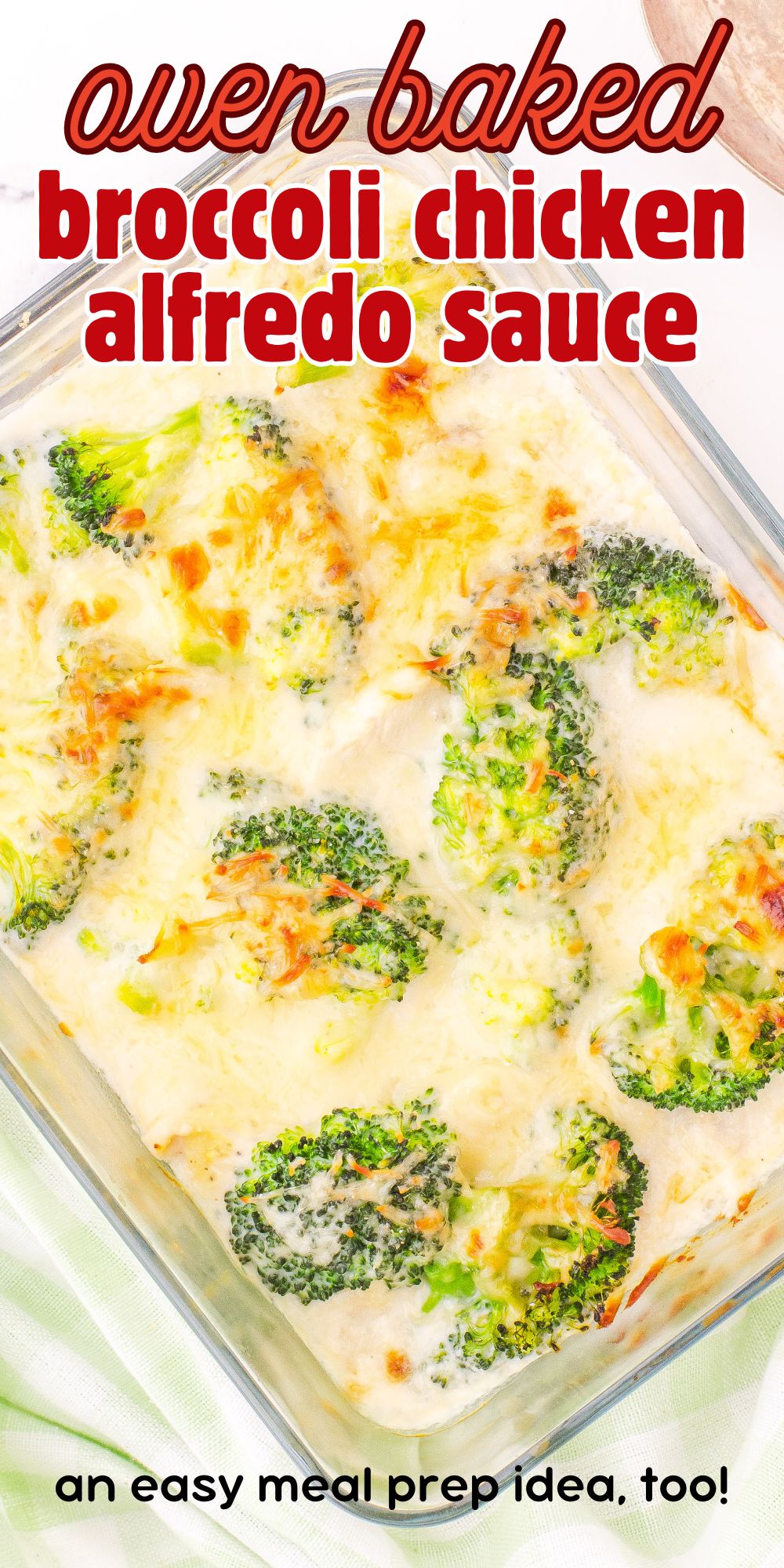 Creamy Broccoli Chicken Alfredo Casserole
