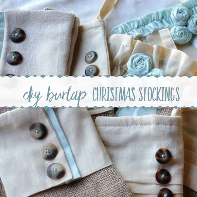 Rustic Burlap Stockings for Festive Home Style