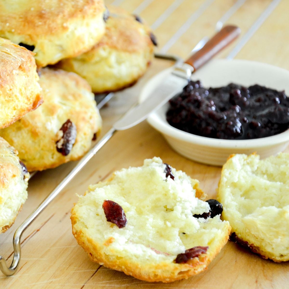 Easy Buttermilk Cranberry Scones Recipe