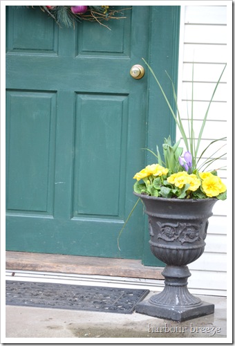 flower urn after