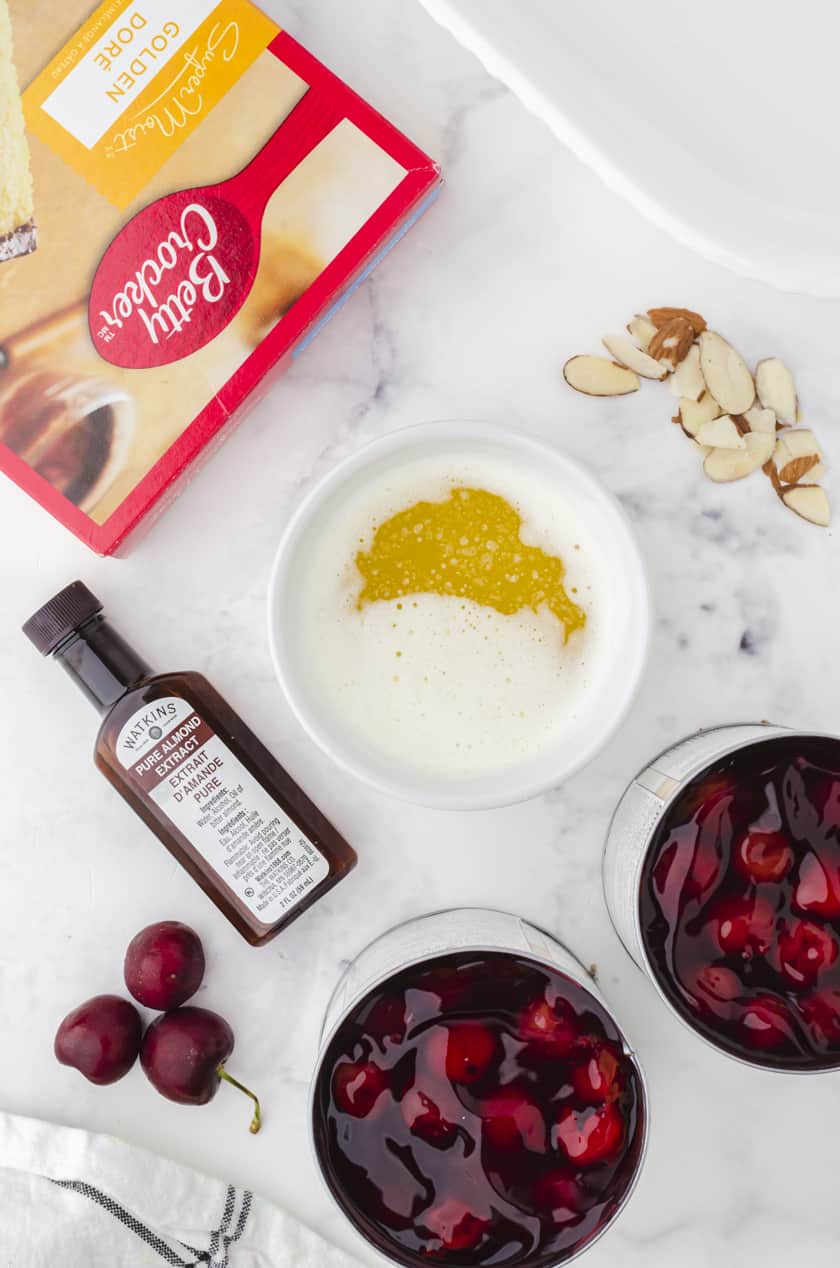 ingredients for cherry dump cake