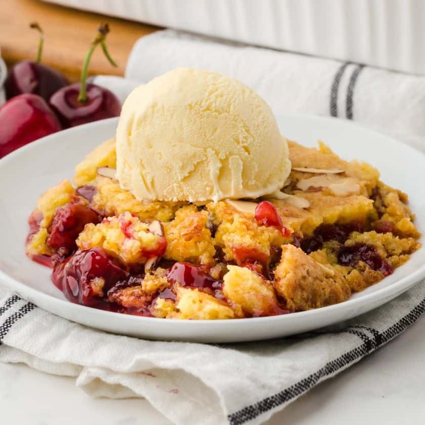 Simple Cherry Almond Dump Cake Recipe