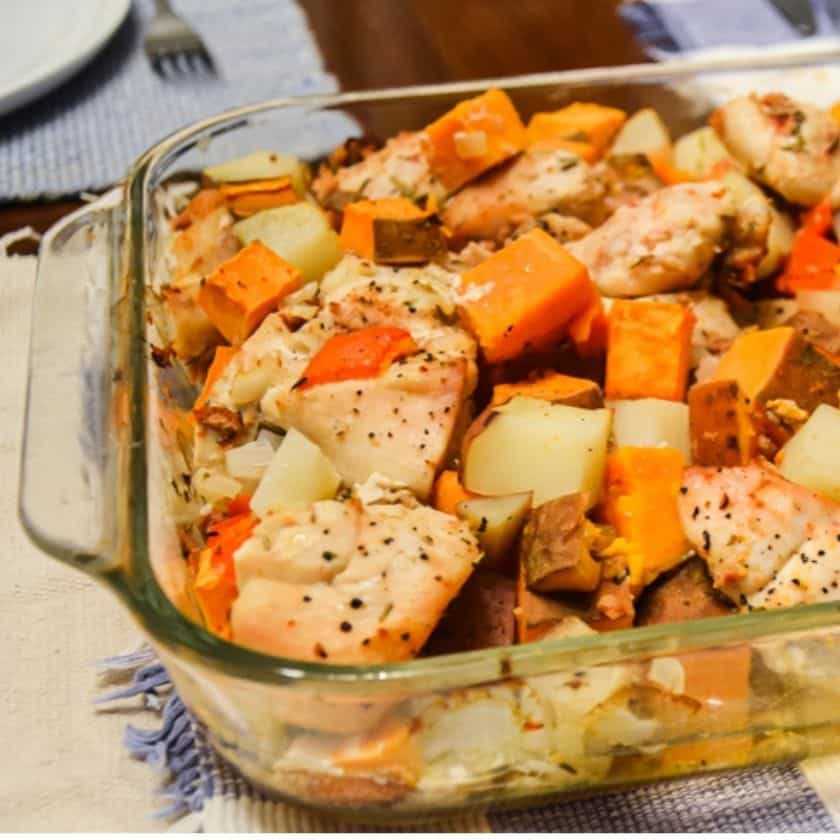 Sheet Pan Chorizo Chicken Supper