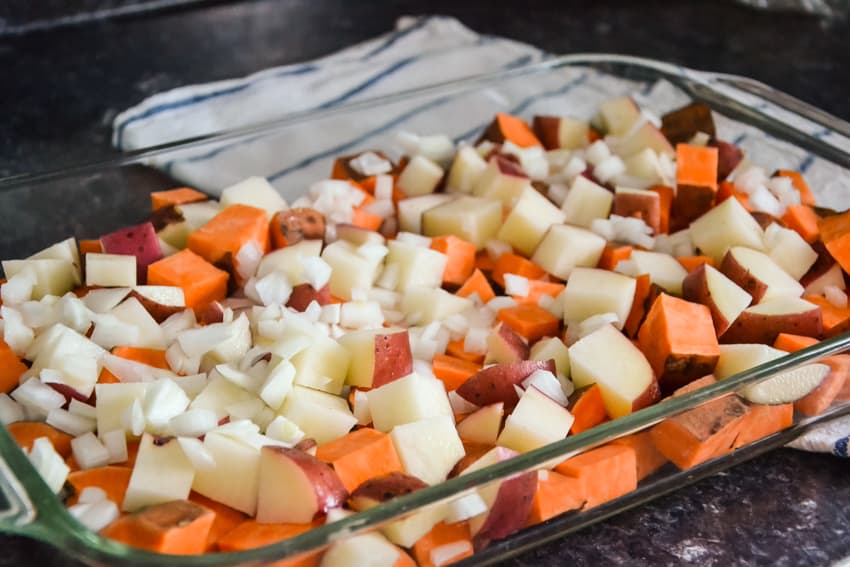 Chorizo Chicken Sheet Pan Dinner