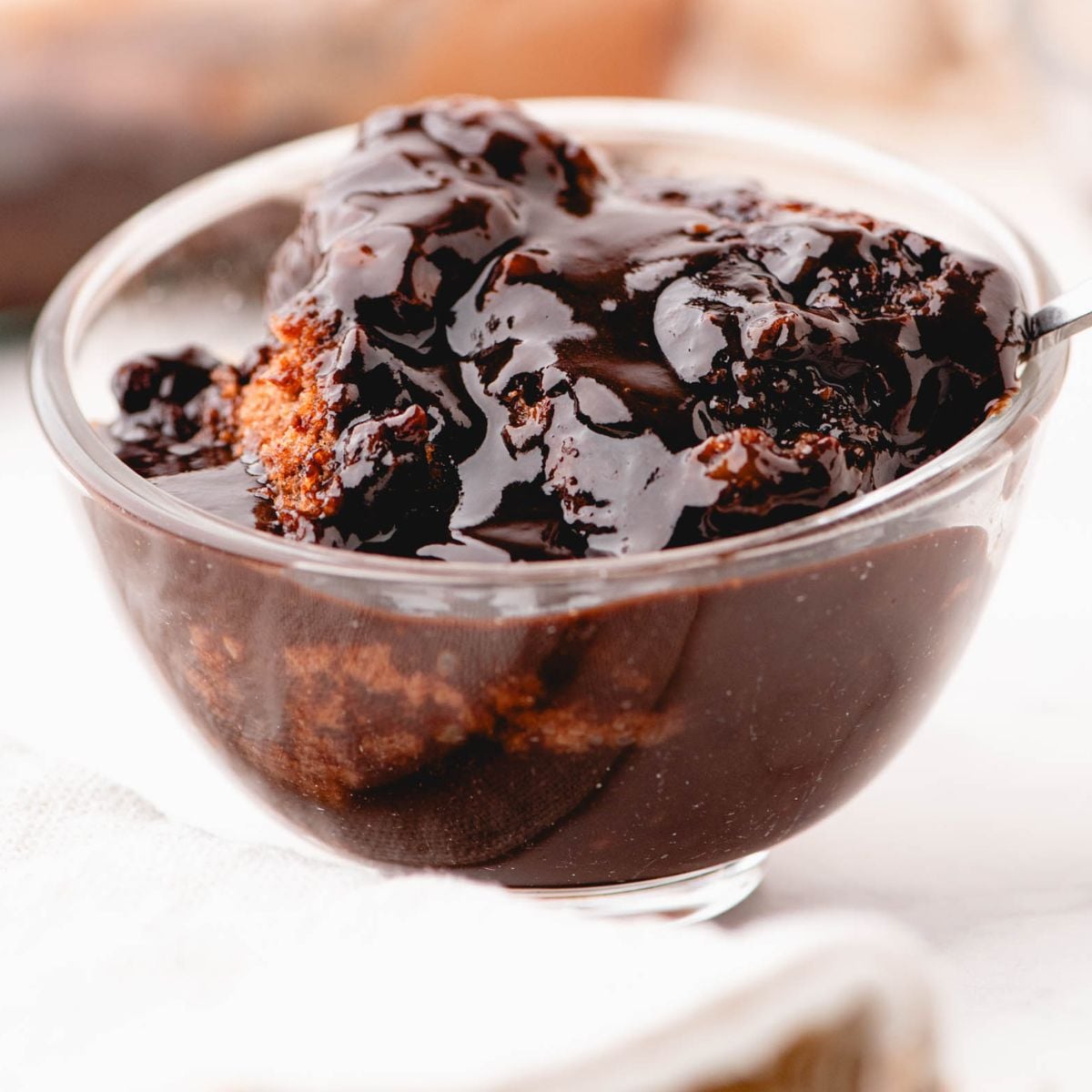 Rich Chocolate Pudding Cake with Hot Fudge Center