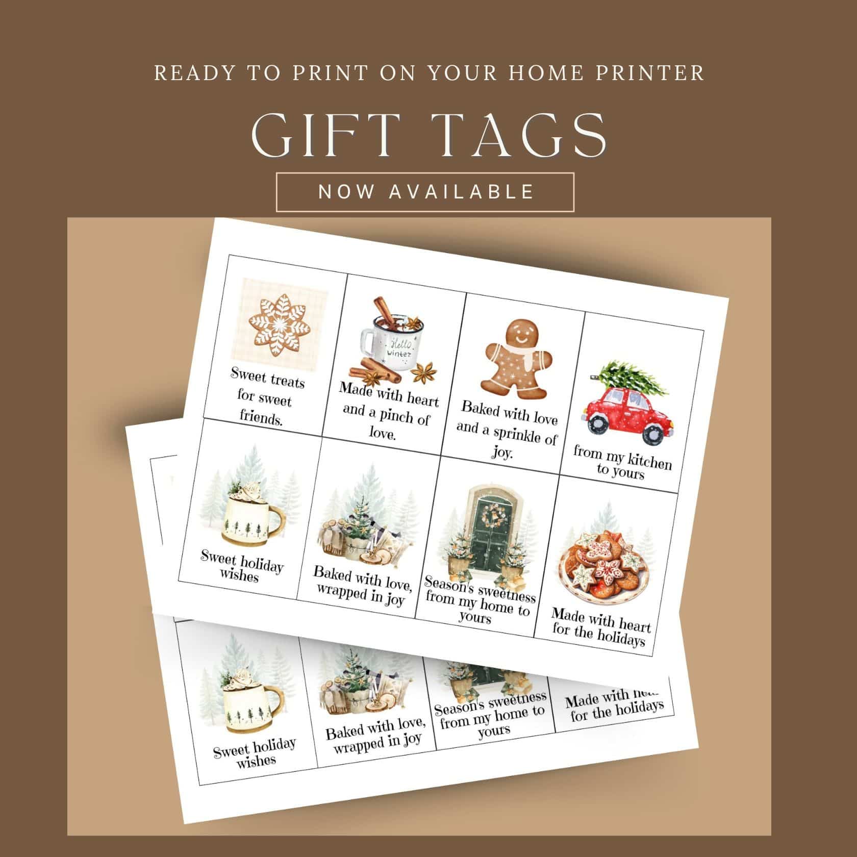 Bake, Gift & Cherish: Christmas Cookie Traditions with Printable Gift Tags