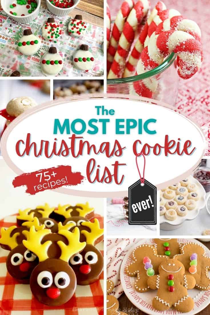 collage of christmas cookie images