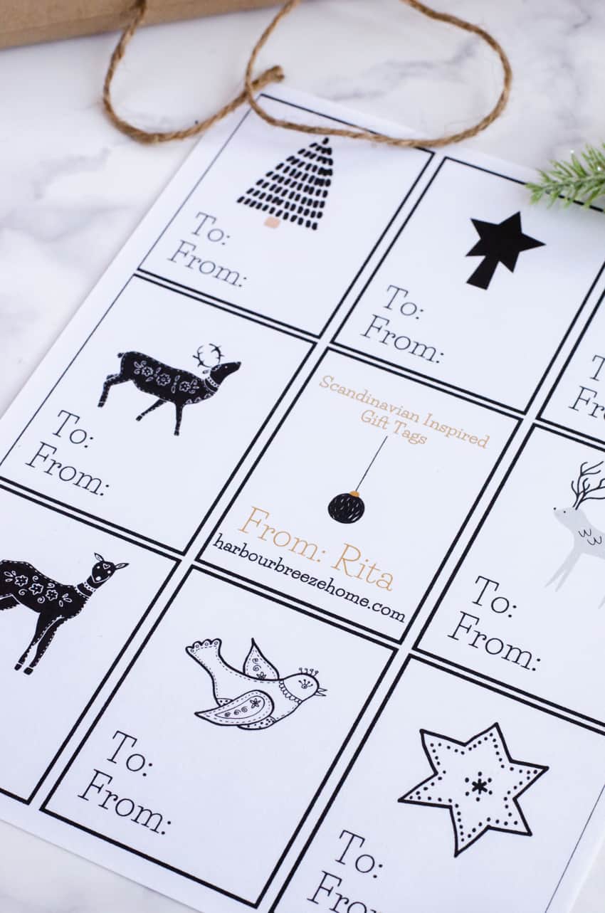 Free Printable Christmas tags