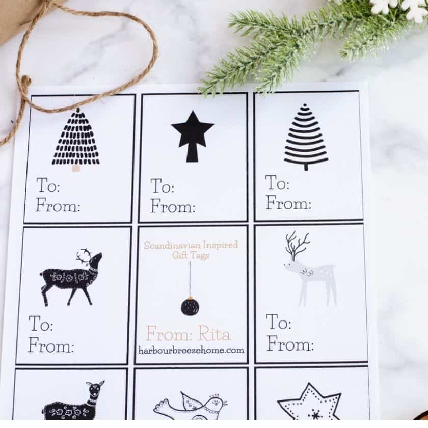 Free Printable Christmas Gift Tags