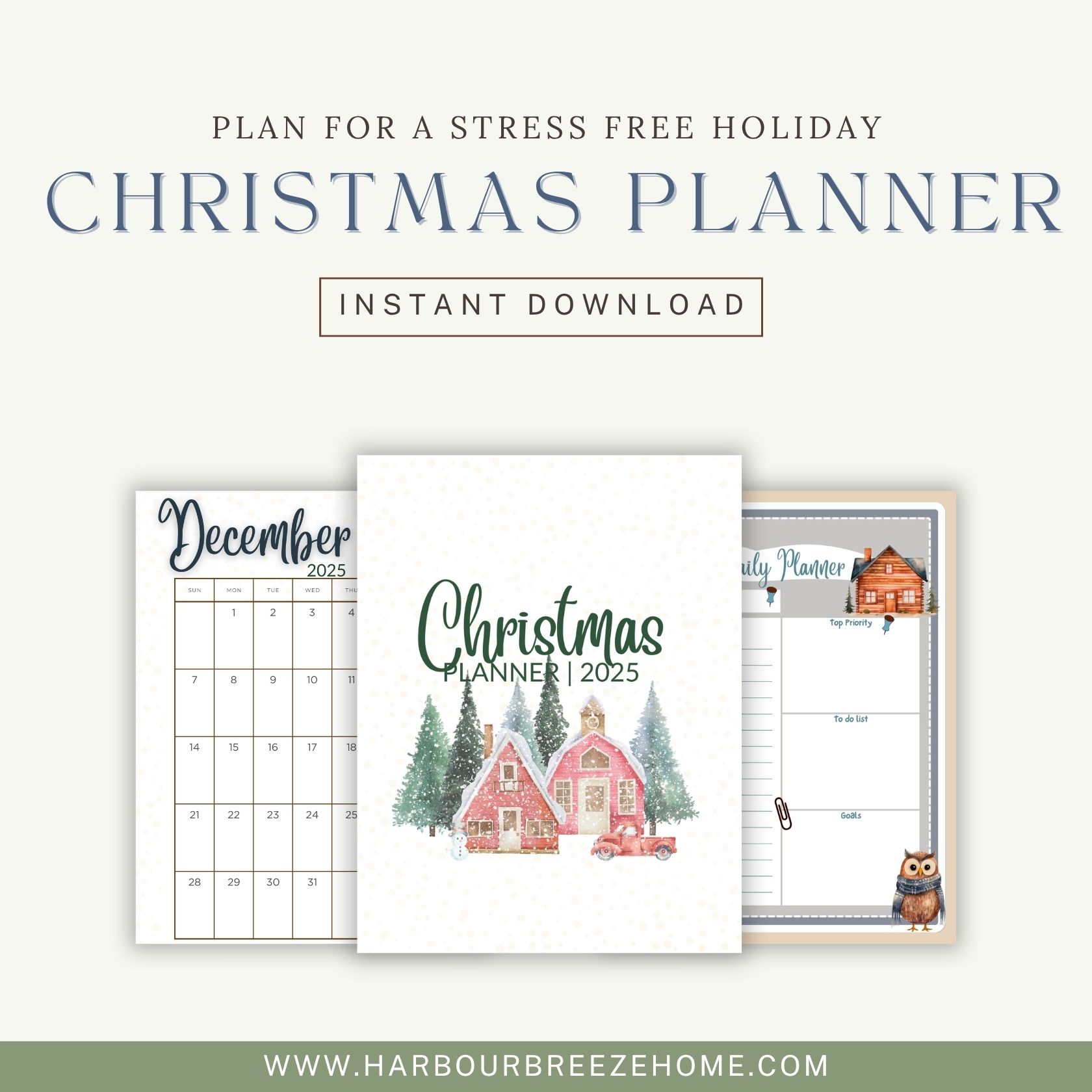 Say Goodbye to Holiday Overwhelm with a Free Christmas Planner!