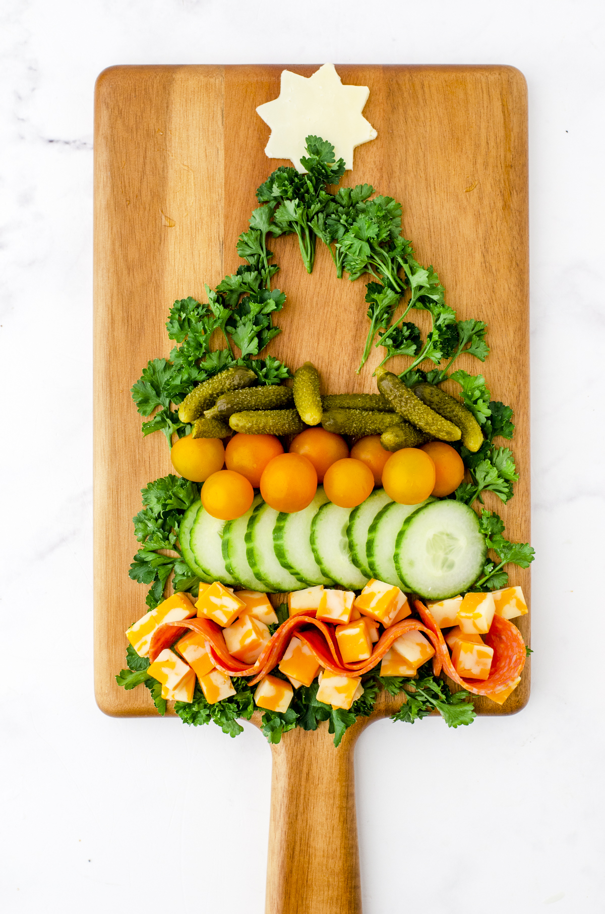 Easy Christmas Tree Charcuterie Board