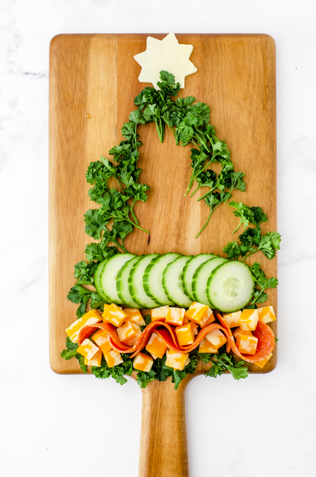 Easy Christmas Tree Charcuterie Board