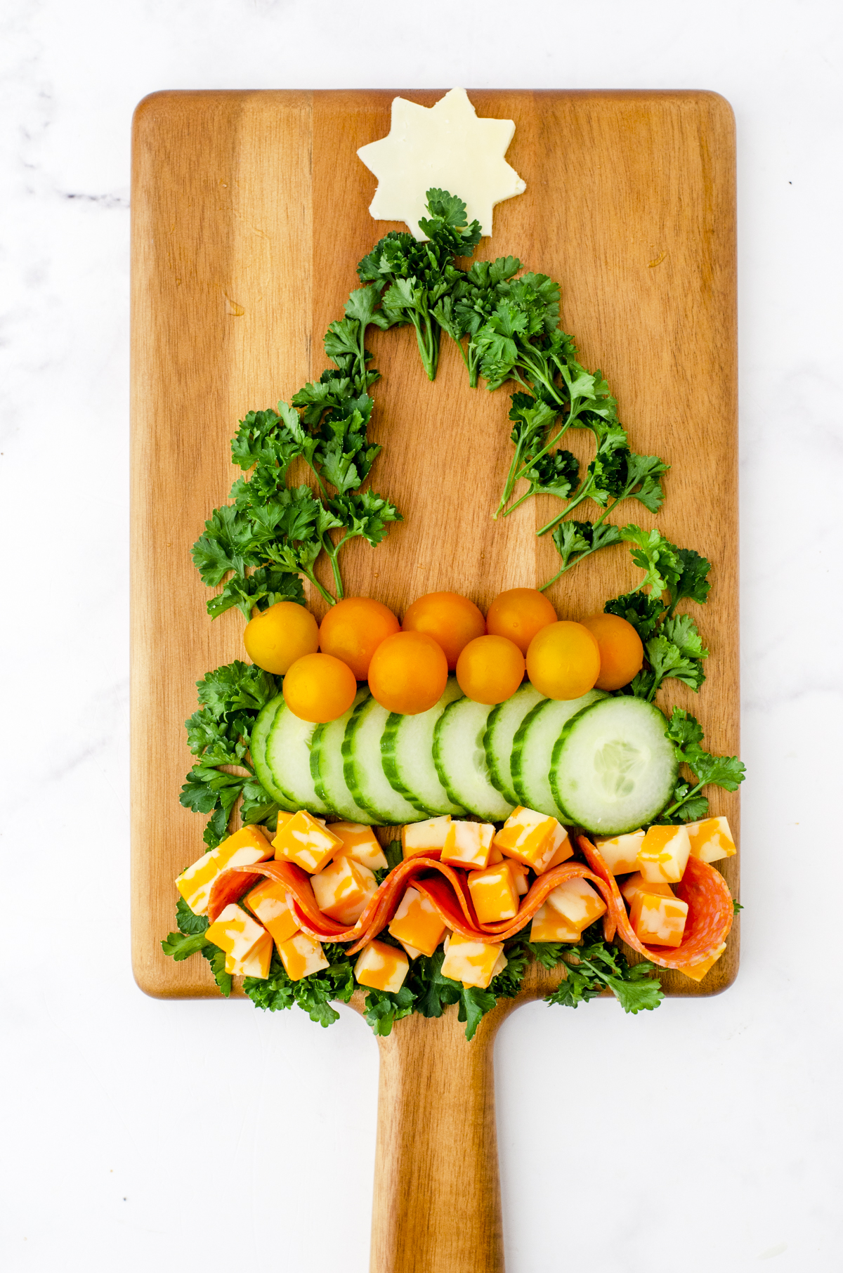 Easy Christmas Tree Charcuterie Board