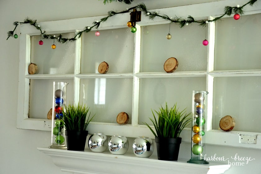 Aqua Blue & Red Christmas Decor