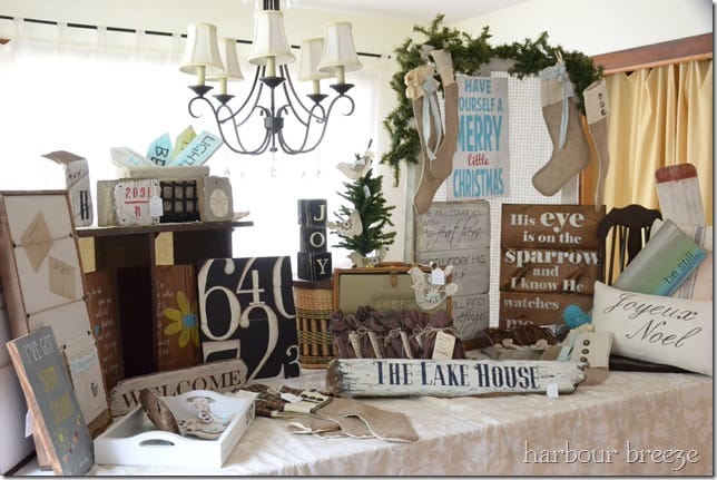 christmas craft fair display
