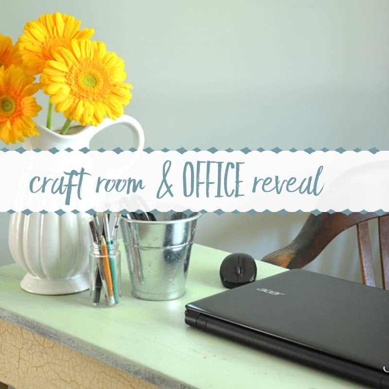 Organized Craft Space and Home Office