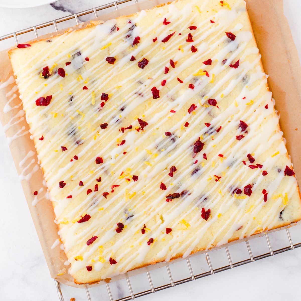 Tangy Cranberry Lemon Bars Delight