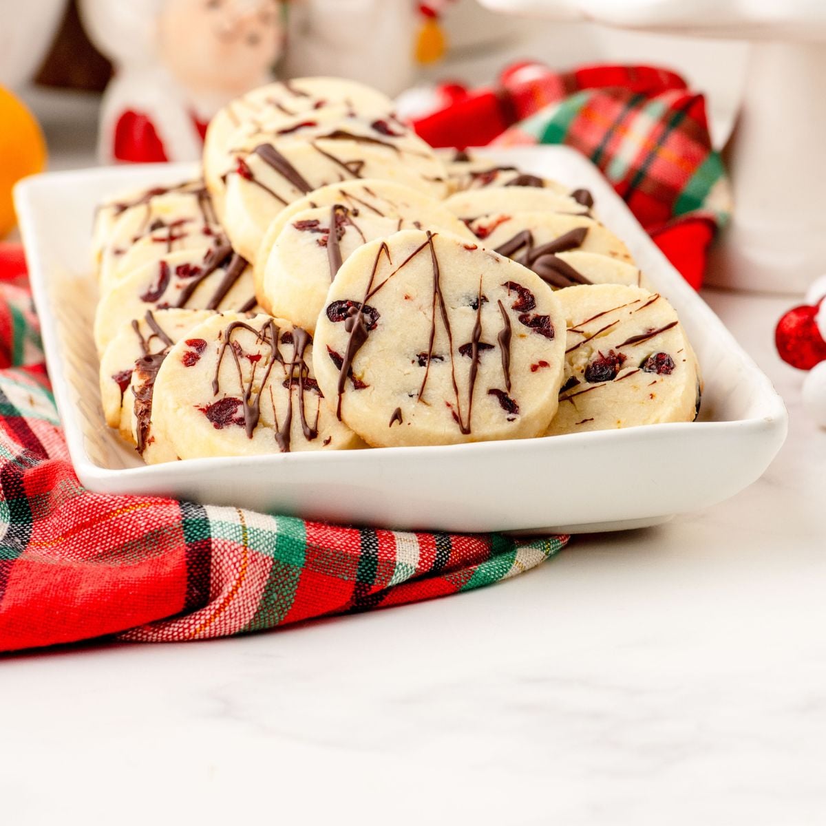 Festive Cranberry Orange Whipped Shortbread