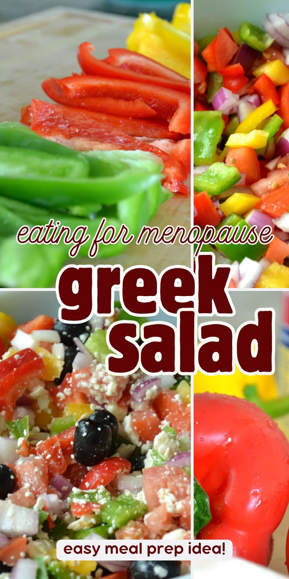Easy Greek Salad for Lunch Meal Prep