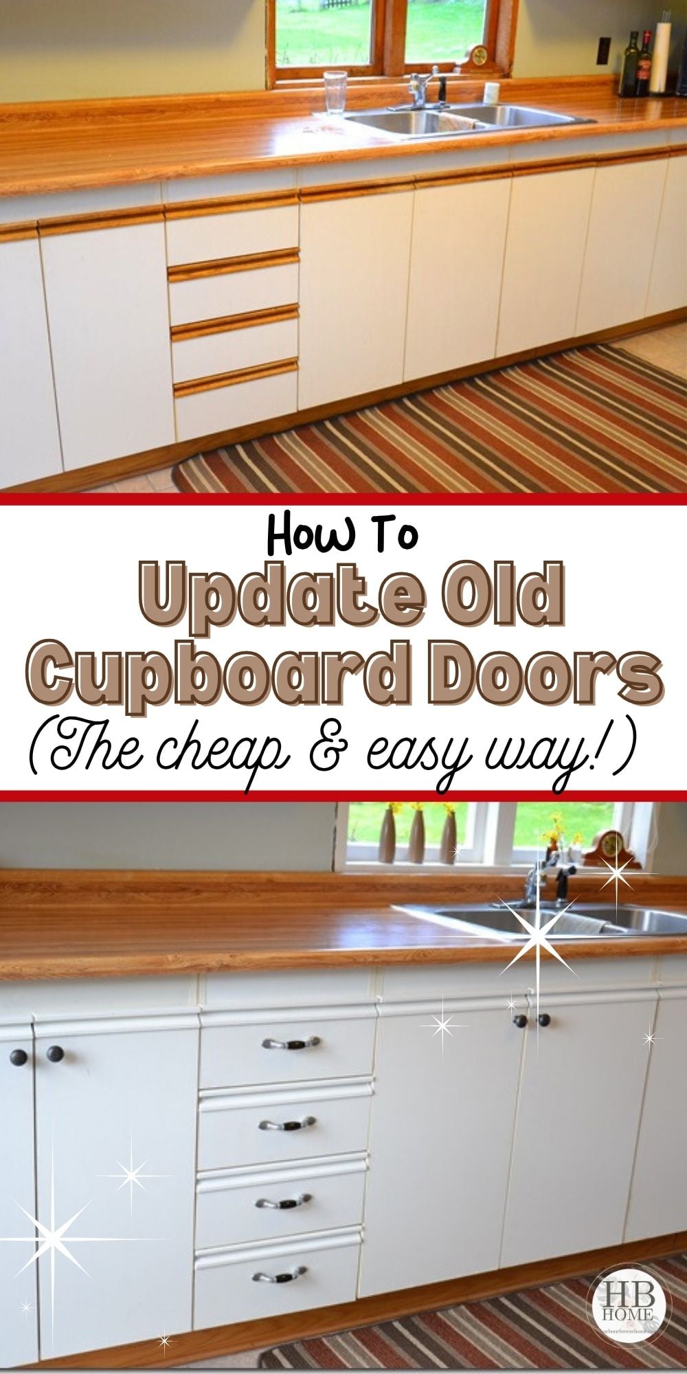 European Cupboard Door Makeover