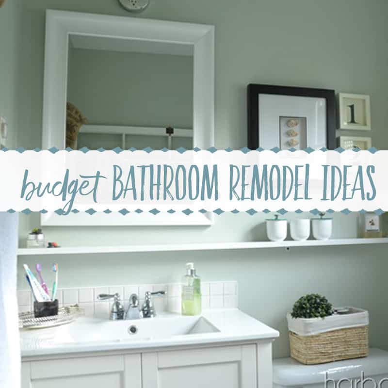 Affordable Farmhouse Bathroom Makeover Ideas