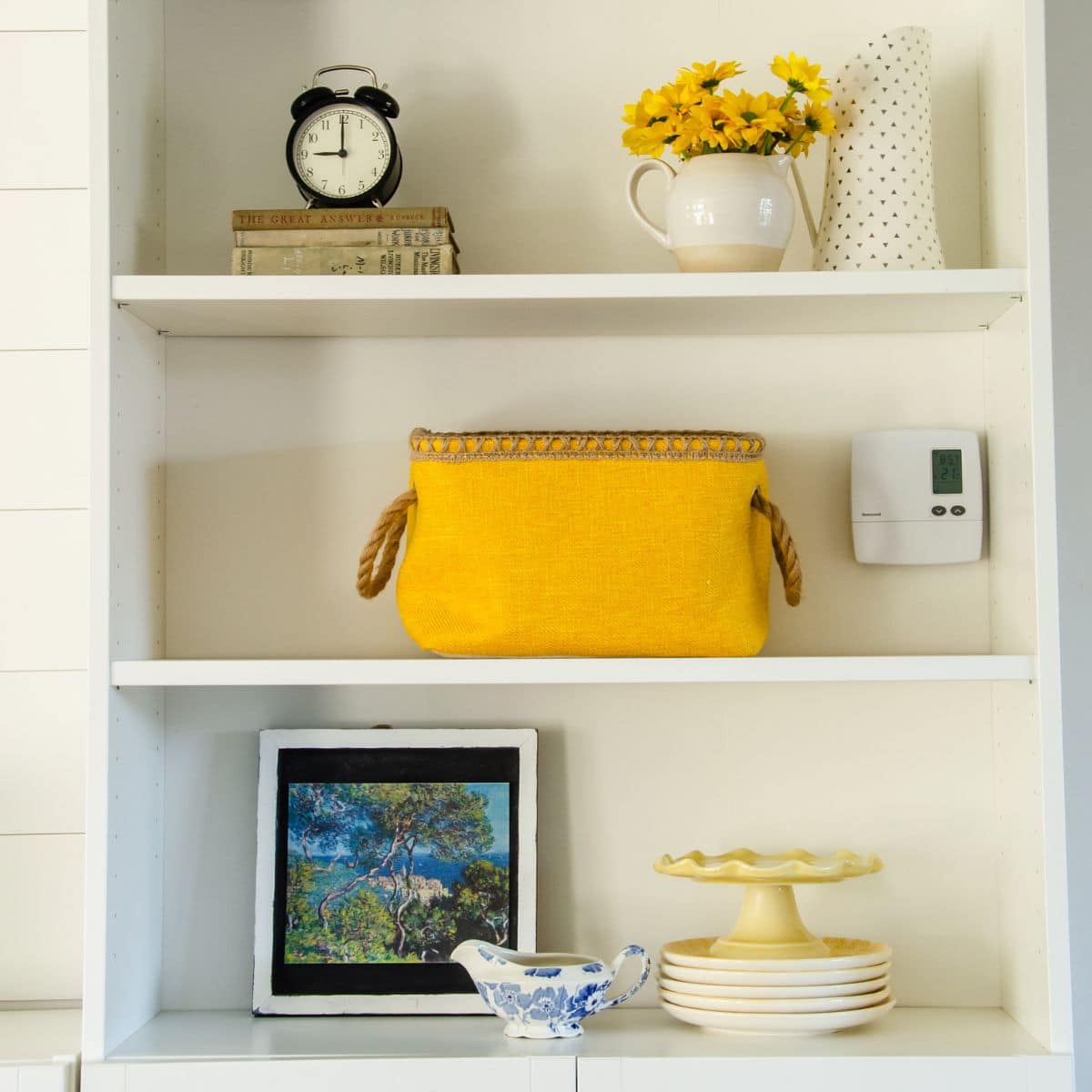Simple Shelf Styling with Three Common Items