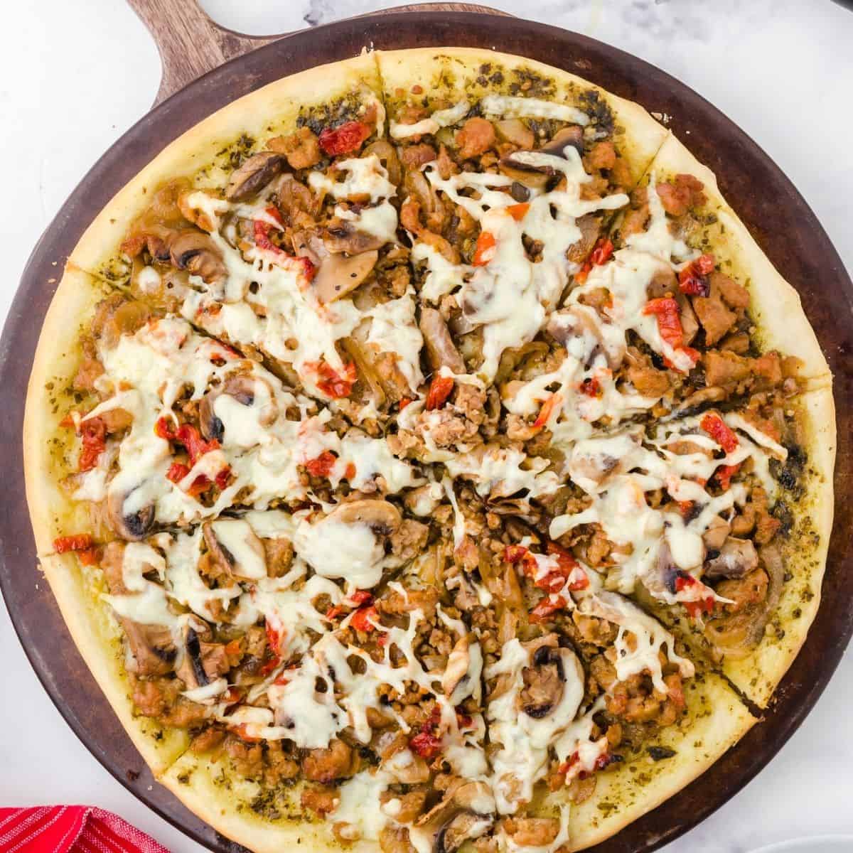 italian sausage pizza