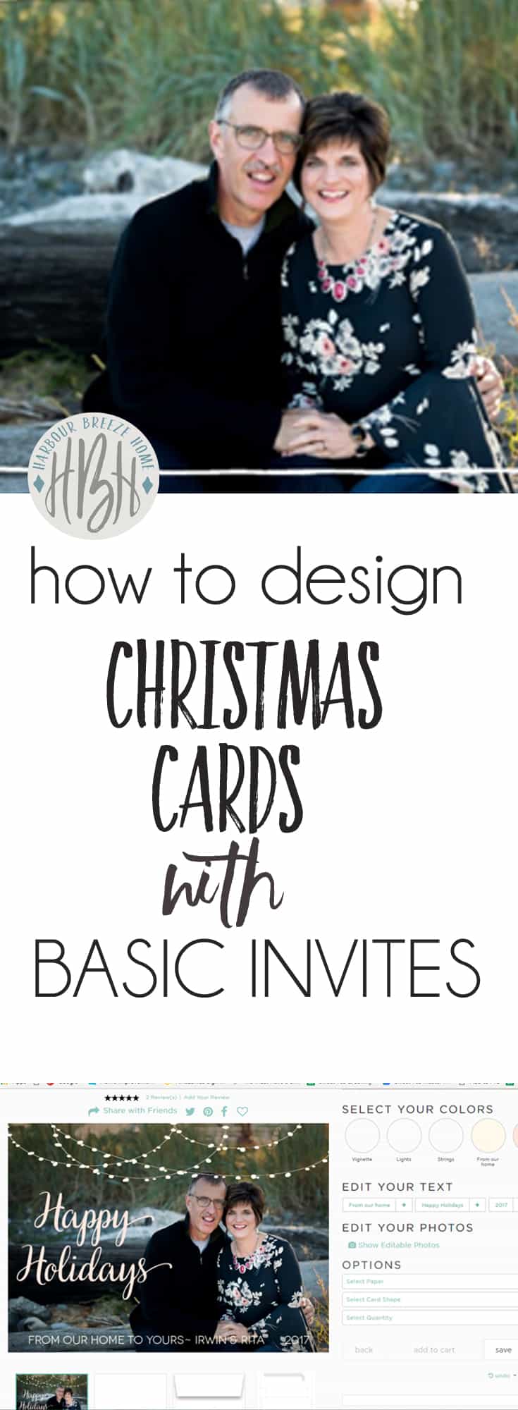Design Your Own Christmas Cards with Basic Invite