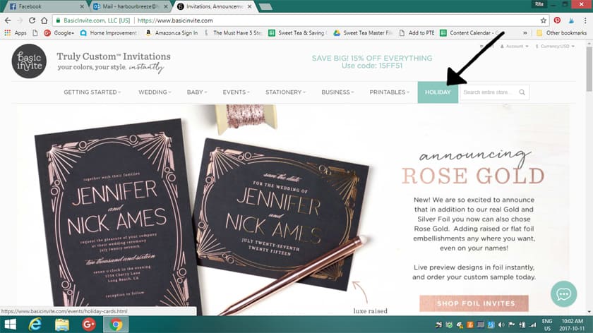 Design Your Own Christmas Cards with Basic Invite